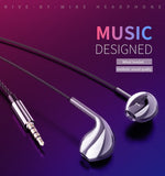 SOSOFLY  New heavy bass HIFI earplugs zinc alloy headset mobile computer universal wired headset