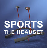 SOSOFLY Bluetooth Headphones V5.0 Waterproof Wireless Sport Earphones, HiFi Bass Stereo Sweatproof Earbuds W/Mic, Noise Cancelling Headsets for Workout, Running, Gym, 8 Hours Play time