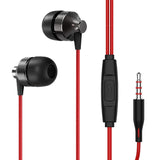 SOSOFLY New Metal In-Ear Headphones Subwoofer with Wheat Wire Control Universal Headset for Mobile Phone and Computer