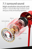 SOSOFLY Gaming E-sports Anchor Headset Dual Wheat Metal In-Ear Wire Control Headset