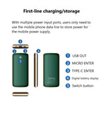 SOSOFLY Portable charger, new digital display mobile power bank, outdoor 10000mAh mobile phone power bank, thin 20000mAh high-capacity power bank