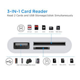 SOSOFLY type-c card reader 3-in-1 USB/SD/TF mobile phone usbc extended computer OTG adapter