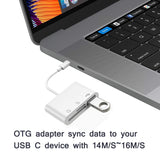 SOSOFLY type-c card reader 3-in-1 USB/SD/TF mobile phone usbc extended computer OTG adapter