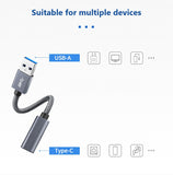 SOSOFLY type-C data cable USB3.1A male to C female 10G3A fast charge OTG audio adapter cable