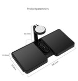 SOSOFLY Four-in-one wireless charger, fast magnetic charging, suitable for Apple mobile phone, watch, headset, multi-function wireless power bank