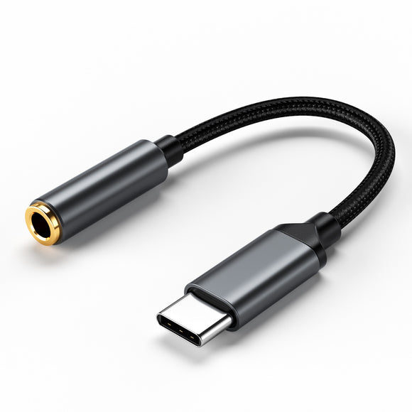 SOSOFLY New type-c headphone adapter 3.5mm audio cable Android phone to typec digital audio adapter braided cable