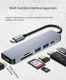 SOSOFLY type-c hub Multifunctional docking station 4K HD USB notebook 6-in-1 TYPE-C docking station