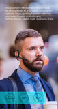 SOSOFLY Dual-mic noise reduction wireless bluetooth headset, rotatable hanging ear type, large capacity, high-definition call, business bluetooth unilateral headset