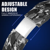 SOSOFLY Explosive camouflage head-mounted gaming headset RGB light chicken artifact wired earplugs