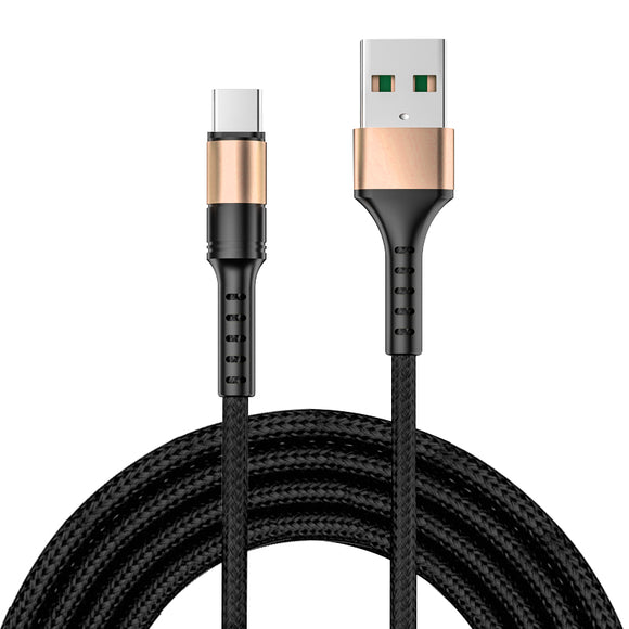 SOSOFLY Type-c data cable 5A super fast charging 2M data cable is suitable for Huawei mobile phone braided charging cable