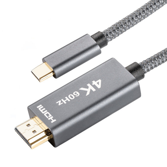 SOSOFLY New 4K high-definition connection data cable conversion type-c to hdmi high-definition 2 meters audio and video braided cable