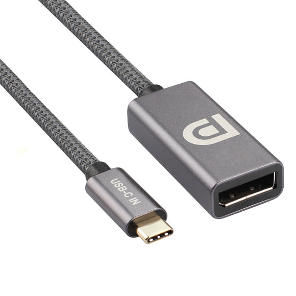 SOSOFLY New type-c to DP adapter cable type-c computer mobile phone HD audio and video with screen converter 0.2 m audio braided cable