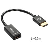 SOSOFLY New DP to HDMI conversion line 4K HD graphics card DP interface to HDMI2.0 data conversion interface connector 0.2 meters