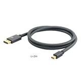 SOSOFLY New 2.0 interface mini displayport data cable miniDP to DP cable version 1.4 8K HD adapter cable