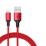 SOSOFLY  new extended 3M fast charging data cable is suitable for the 2.4A braided charging cable of the Apple mobile phone data cable