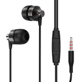 SOSOFLY New Metal In-Ear Headphones Subwoofer with Wheat Wire Control Universal Headset for Mobile Phone and Computer