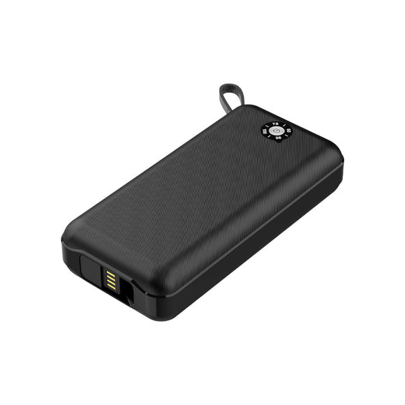 SOSOFLY Portable charger, built-in cord mobile power bank, large capacity 20000 mAh mobile phone power bank
