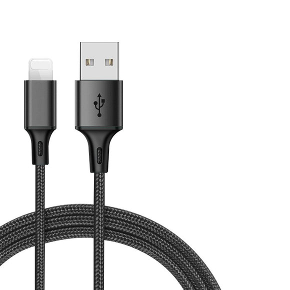 SOSOFLY  new extended 3M fast charging data cable is suitable for the 2.4A braided charging cable of the Apple mobile phone data cable