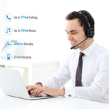 SOSOFLY Bluetooth Headset with Microphone, Wireless Cell Phone Headset Noise Cancelling Mic, On Ear Bluetooth Headphones Bluetooth 5.0 17H for Home Office Online Class PC Call Center Skype