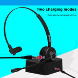 SOSOFLY Bluetooth Headset with Microphone, Wireless Cell Phone Headset Noise Cancelling Mic, On Ear Bluetooth Headphones Bluetooth 5.0 17H for Home Office Online Class PC Call Center Skype