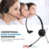 SOSOFLY Bluetooth Headset with Microphone, Wireless Cell Phone Headset Noise Cancelling Mic, On Ear Bluetooth Headphones Bluetooth 5.0 17H for Home Office Online Class PC Call Center Skype