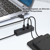 SOSOFLY One to four docking station HUB converter laptop splitter 4 USB switcher interface hub 3.0