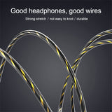SOSOFLY HIFI wire headset Wired headphones with mic Quad Core Double Action Ring earphones