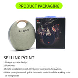 SOSOFLY New TWS bluetooth speaker cloth art portable small stereo subwoofer speaker mini small satellite amplifier