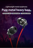 SOSOFLY New Metal In-Ear Headphones Subwoofer with Wheat Wire Control Universal Headset for Mobile Phone and Computer