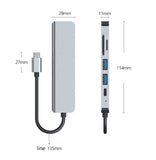 SOSOFLY type-c hub Multifunctional docking station 4K HD USB notebook 6-in-1 TYPE-C docking station