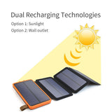 SOSOFLY New portable charger, outdoor folding multi-piece solar charger solar mobile power 8000mAh