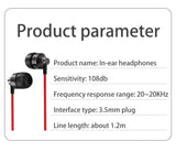 SOSOFLY New Metal In-Ear Headphones Subwoofer with Wheat Wire Control Universal Headset for Mobile Phone and Computer