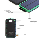 SOSOFLY New portable charger, outdoor folding multi-piece solar charger solar mobile power 8000mAh