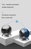 SOSOFLY New TWS wireless bluetooth speaker mini metal cannon speaker