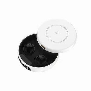 SOSOFLY New TWS wireless bluetooth 5.1 headset wireless charging and fast charging two-in-one mini earbuds noise-cancelling large screen digital display waterproof and sweat-proof ultra-long battery life headset