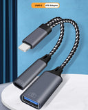 SOSOFLY New OTG adapter cable in for iphone to one point two USB3.0 interface PD fast charge multi-function adapter cable reader U disk with audio cable