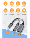 SOSOFLY New OTG adapter cable in for iphone to one point two USB3.0 interface PD fast charge multi-function adapter cable reader U disk with audio cable