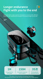 SOSOFLY  TWS Bluetooth 5.0 headset Mini in ear HD mirror digital display headset with lanyard