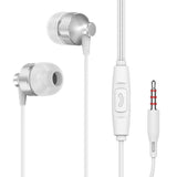 SOSOFLY New Metal In-Ear Headphones Subwoofer with Wheat Wire Control Universal Headset for Mobile Phone and Computer